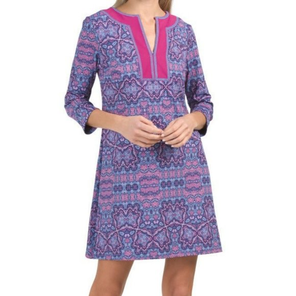 CABANA LIFE Carolina UPF 50 Tunic Cover-up Dress S - Picture 2 of 10